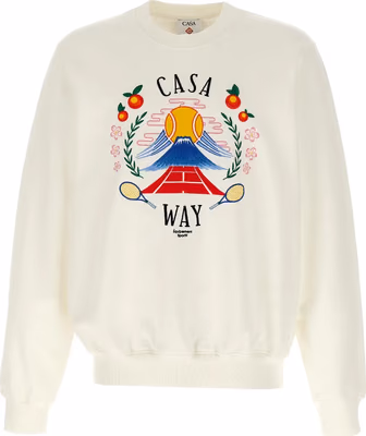 White Cotton Sweatshirt