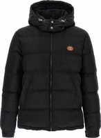 Black Polyamide Full-Length Jacket 1