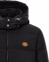 Black Polyamide Full-Length Jacket 4