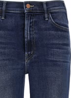 Blue Cotton Flared Jeans 3