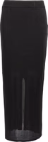 Black Polyester Mini Skirt 1