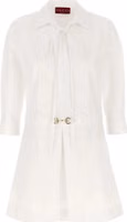 White Cotton Short Dress 1