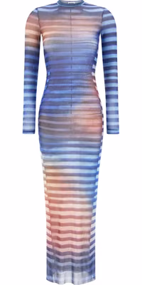 Multicolor Polyamide Long Dress