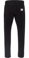 Black Cotton Straight-Leg Jeans 2