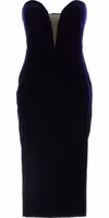Blue Viscose Midi Dress 1