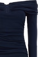 Blue Marabou Midi Dress 3