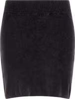 Black Cotton Long Skirt 1