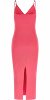 Fuchsia Viscose Midi Dress 2