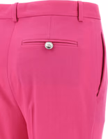 Fuchsia Virgin Wool Flared Pants 4