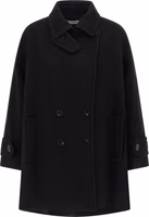 Black Virgin Wool Coat 1