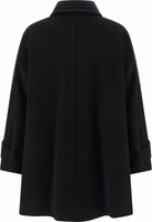 Black Virgin Wool Coat 2