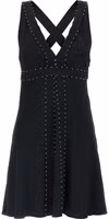 Black Acetate Short Dress 1