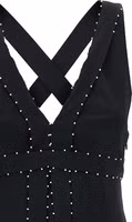 Black Acetate Short Dress 3