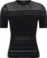 Black Viscose T-Shirt 1