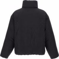 Black Polyester Full-Length Jacket 2