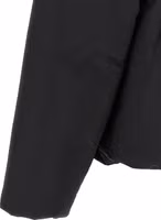Black Polyester Full-Length Jacket 4