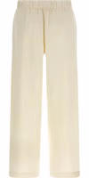 White Silk Casual Pants 2