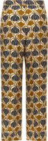 Bicolor Silk Casual Pants 2