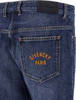 Blue Cotton Straight-Leg Jeans 4