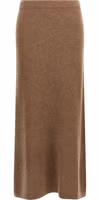 Gray Cashmere Midi Skirt 1