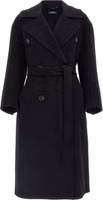 Black Virgin Wool Coat 1