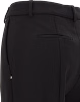Black Viscose Casual Pants 4