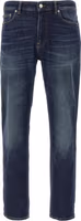 Blue Cotton Straight-Leg Jeans 1