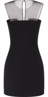 Black Viscose Short Dress 2