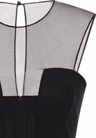 Black Viscose Short Dress 3
