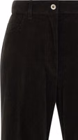 Brown Cotton Flared Pants 3