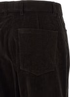 Brown Cotton Flared Pants 4