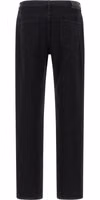 Black Cotton Straight-Leg Jeans 2
