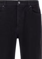 Black Cotton Straight-Leg Jeans 3