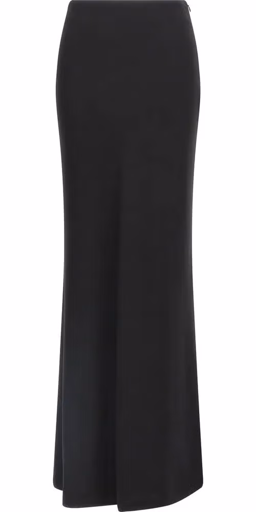 Black Virgin Wool Mini Skirt