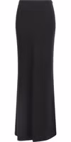 Black Virgin Wool Mini Skirt 1