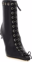 Black Calfskin Ankle Boots 2