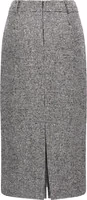 Bicolor Wool Midi Skirt 2