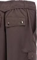Brown Polyester Cargo Pants 4