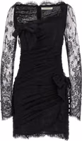 Black Organic Cotton Short Dress 1