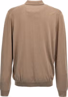 Beige Virgin Wool Polo Shirt 2