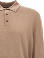 Beige Virgin Wool Polo Shirt 3