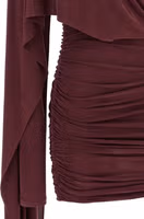 Bordeaux Copper Short Dress 4