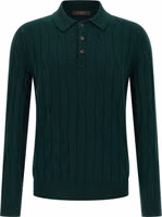 Bicolor Virgin Wool Polo Shirt 1