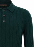 Bicolor Virgin Wool Polo Shirt 3