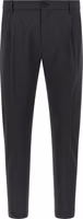 Gray Virgin Wool Cropped Pants 1