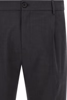 Gray Virgin Wool Cropped Pants 3