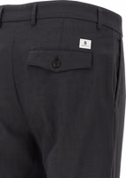 Gray Virgin Wool Cropped Pants 4