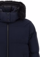 Blue Nylon Full-Length Jacket 3