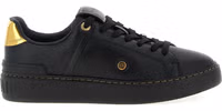 Black Lamb Leather Low Top Sneakers 1