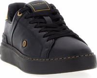 Black Lamb Leather Low Top Sneakers 2